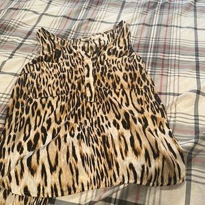 Leopard Print Tangtop Blouse Dynamite